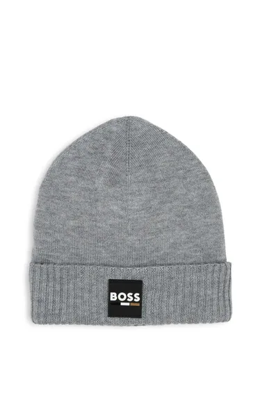 Hugo Boss Boys Beanie Chine Grey