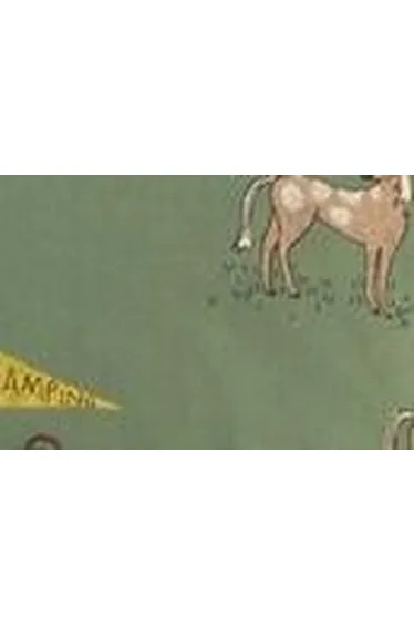 Yosemite Camp Child's Fitted Sheet in Cotton with Animal Print