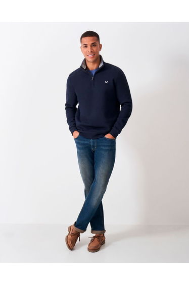Classic 1/2 Zip Sweat Navy