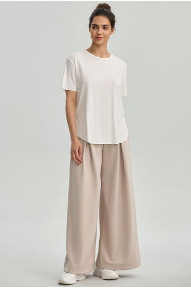 Pleated Wide Leg Soft Pants