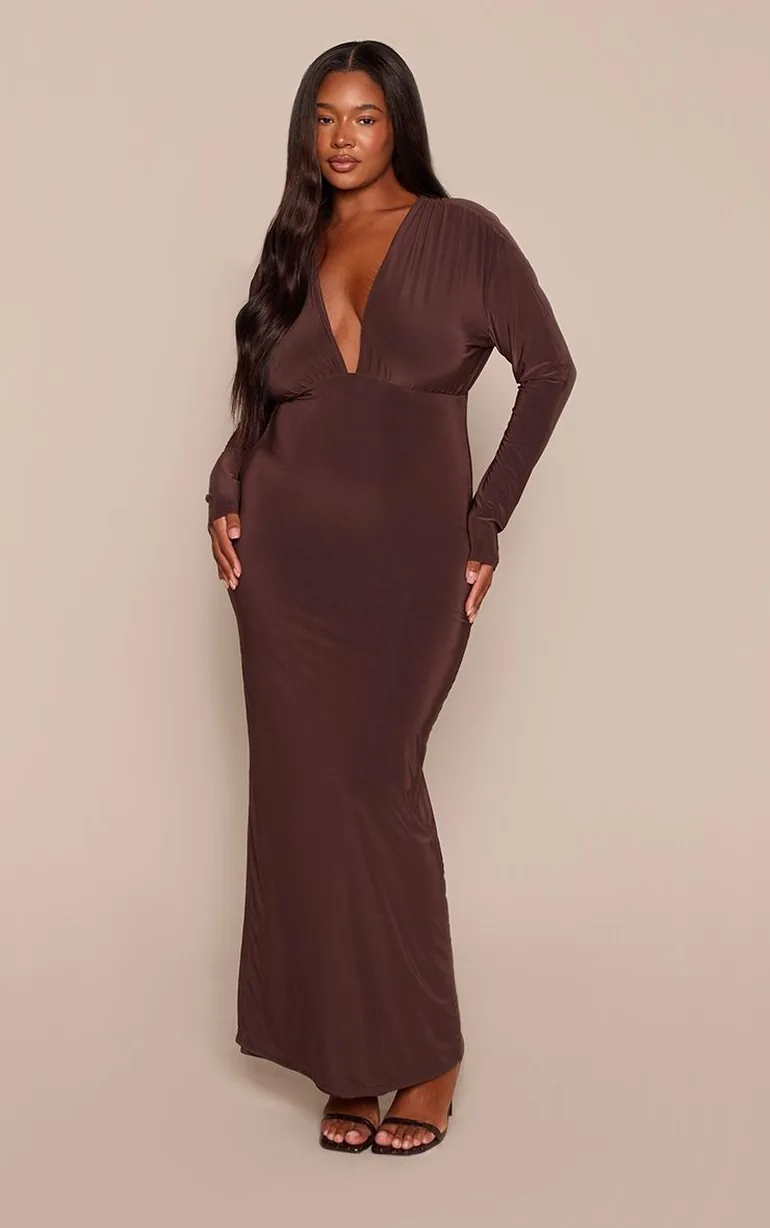 chocolate brown plus size dress Plus Size Brown Dress this plus Women's Plus Size Sultry Nights