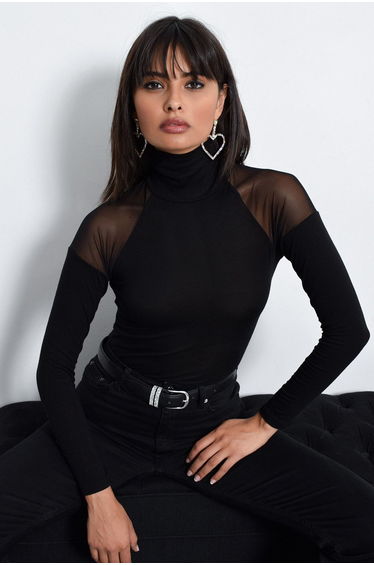 Blouse - Black - Fitted