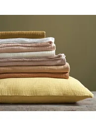 Yafa Flat Sheet in Organic Cotton Muslin - 6