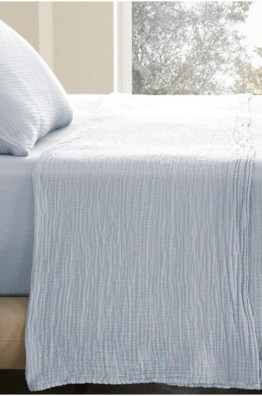 Yafa Flat Sheet in Organic Cotton Muslin