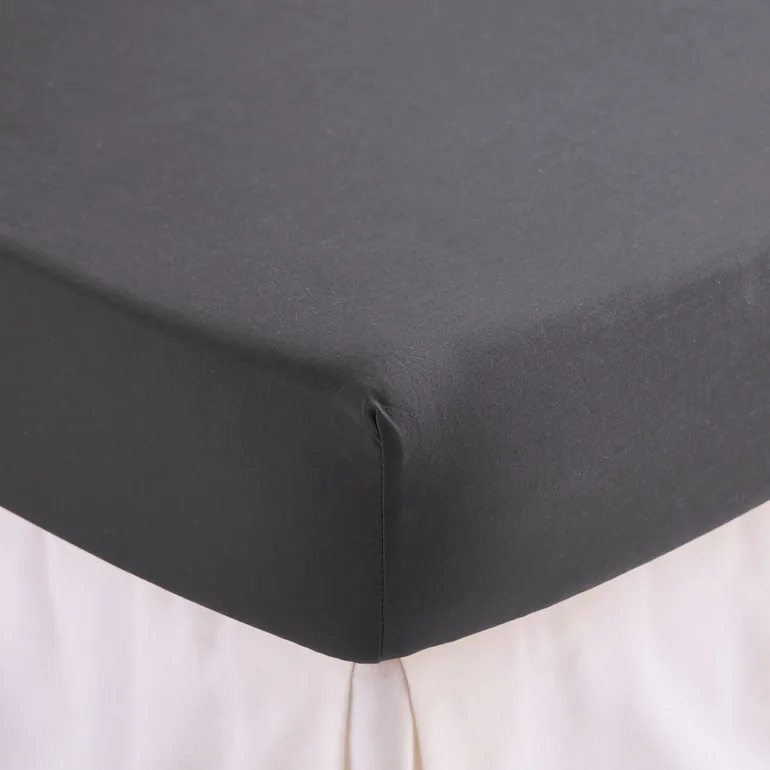 SCENARIO Plain Washed Cotton Fitted Sheet - 7