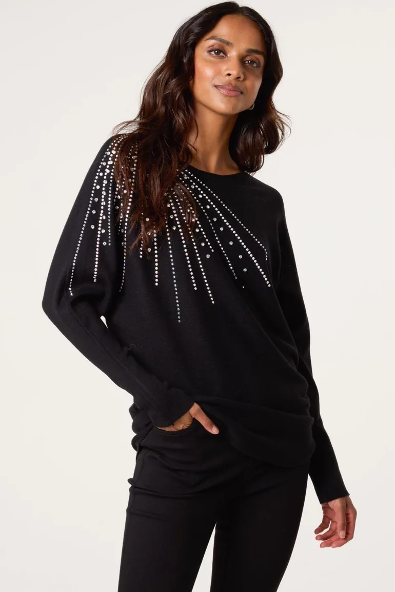 Jumper With Shoulder Embellishment