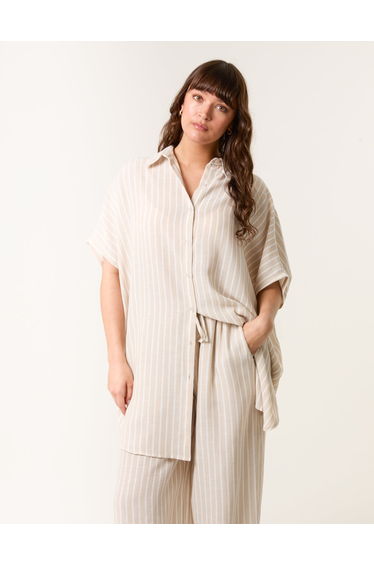 Oversized Pinstripe Shirt