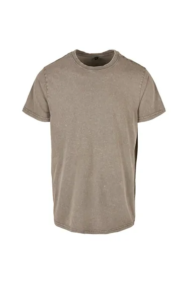 Mens Acid Wash T-Shirt - Asphalt