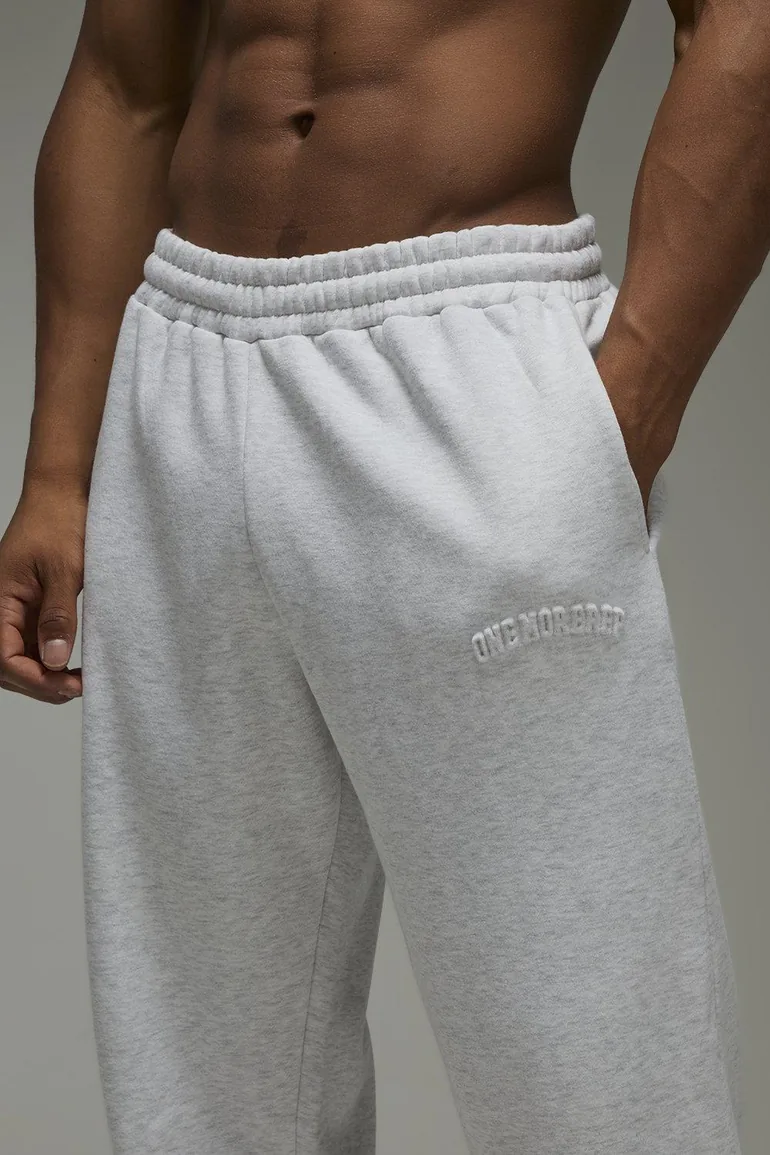 بنطلون رياضة بوهو مان رمادي بقصة واسعة - 2