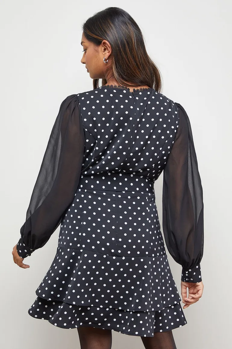 knee length dresses for ladies Dolce & Gabbana Black Faux Pearl Cotton Sheath Mini Dress main image 0