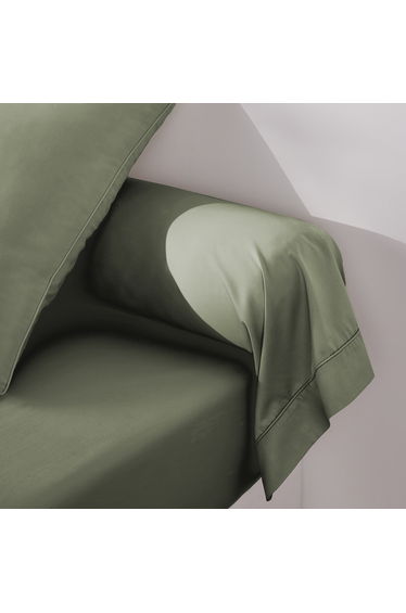 Opale Plain Cotton Sateen Bolster Cover