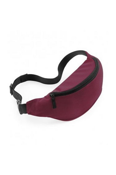 Bagbase Adjustable Belt Bag (2.5 Litres) (Pack of 2) - Burgundy