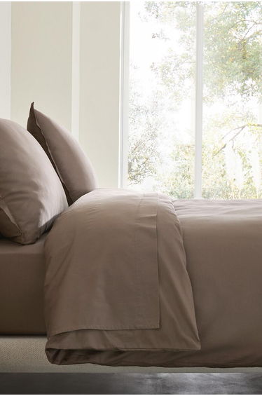 Saria Washed Cotton Sateen Duvet Cover