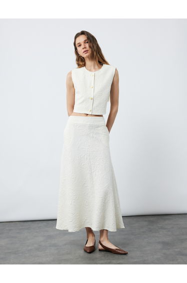 Midi Flared Skirt