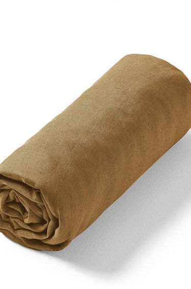 Elina 100% Washed Linen Fitted Sheet for Thick Mattresses