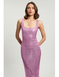 Whitley Neill Petite Premium Crystal Embellished Midi Dress - 1