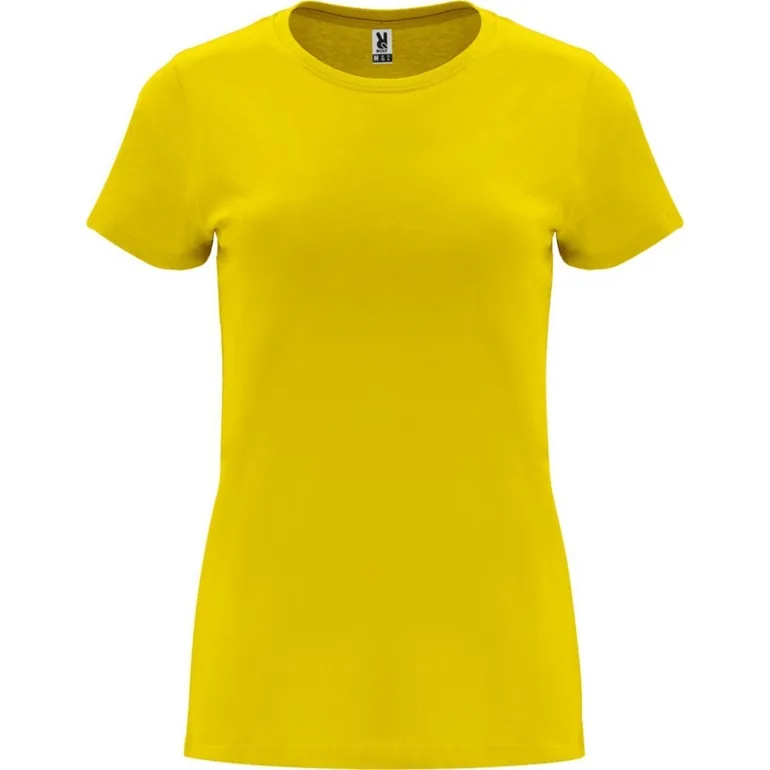 Roly Womens/Ladies Capri Short-Sleeved T-Shirt - Yellow
