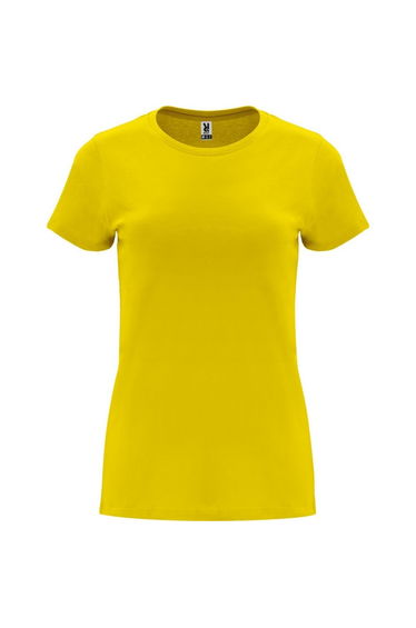 Roly Womens/Ladies Capri Short-Sleeved T-Shirt - Yellow