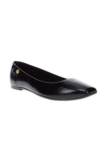 Solid Block Heel Slip-On Shoes