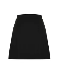 Black 2 Layer Sports Shorts Skirt - 7