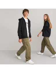 Unisex Oversized Zip-Up Hoodie in Cotton Mix - 1