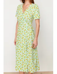 فستان بأزرار مزدوجة - 7