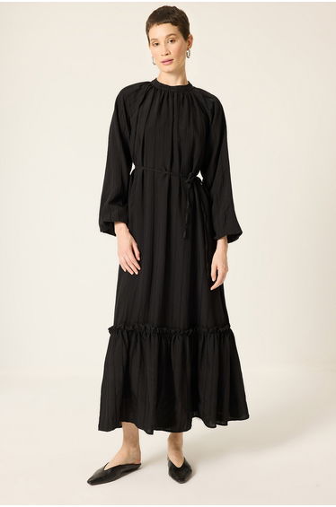 PATCHWORK VISCOSE MAXI DRESS