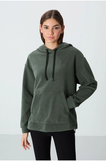 TOMMY Oversized Plush Hoodie With Embroidery