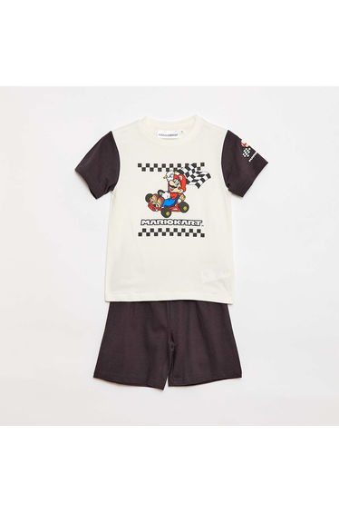 Mario Short Pajama Set - 2 Piece GREEN