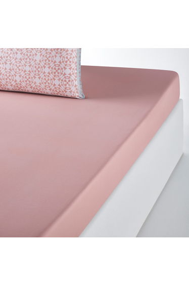 YUCATAN Plain Cotton Fitted Sheet