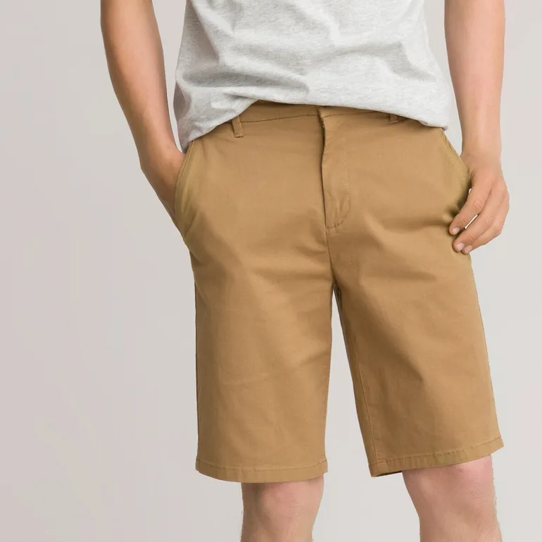 Cotton Bermuda Chino Shorts - 4