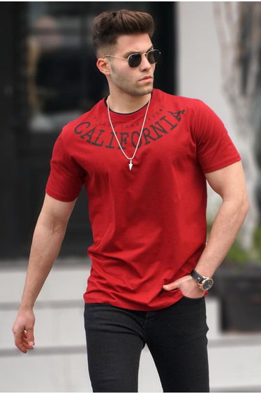 Printed Burgundy T-shirt