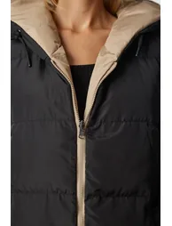 Happiness İStanbul Beige Zipped Vest double face - 9