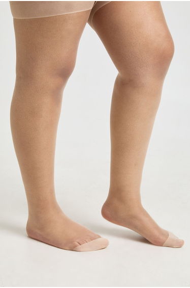 Plus 10 Denier 3 Pack Tights - nude