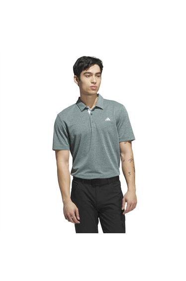 Adidas Mens Heather Golf Polo Shirt - College Green