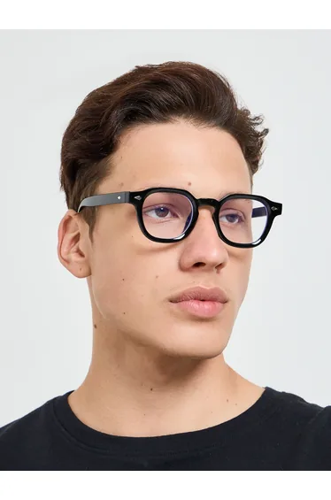 Black Round Frame Sunglasses