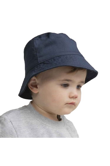 Larkwood Baby Plain Bucket Hat - Navy
