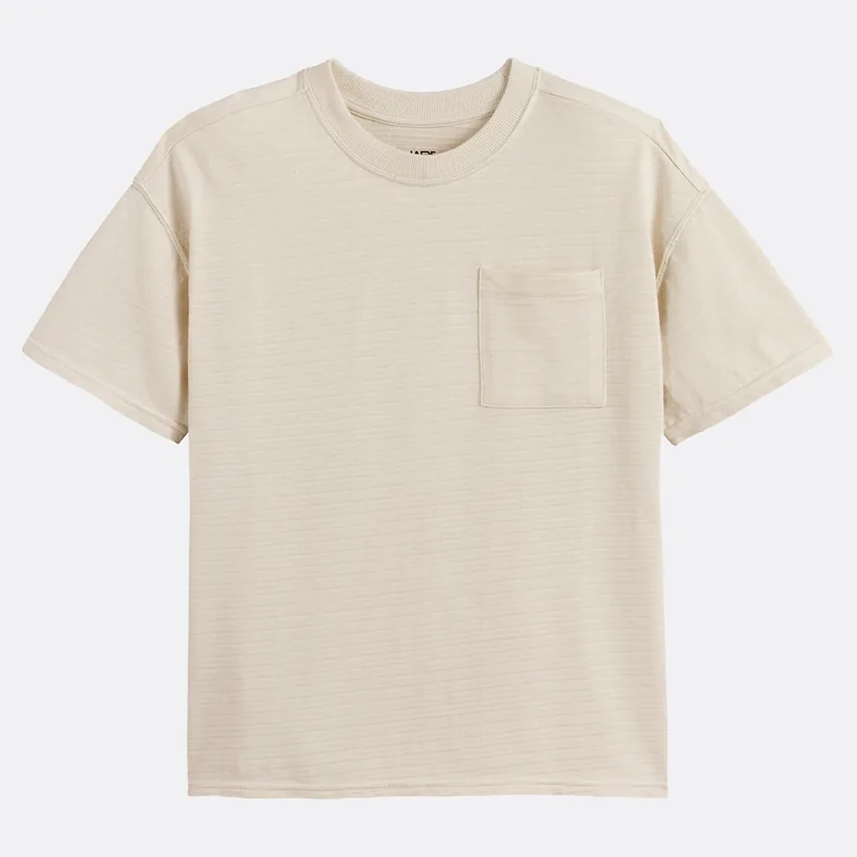 Short Sleeve Crew Neck T-Shirt with Chest Pocket - 2