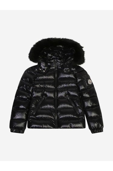 Girls Down Padded Badyf Jacket in Black