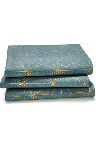 Nordic Star Patterned Napkins (Set of 3)