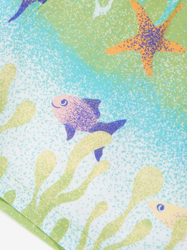 شورت اخضر بطبعة جرافيك - 2