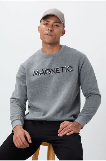 TOMMY Men's Printed Crew Neck Sweatshirt