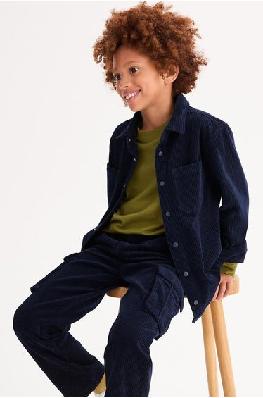 Long Sleeve Velour Overshirt