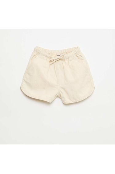 Plain Twill Shorts WHITE