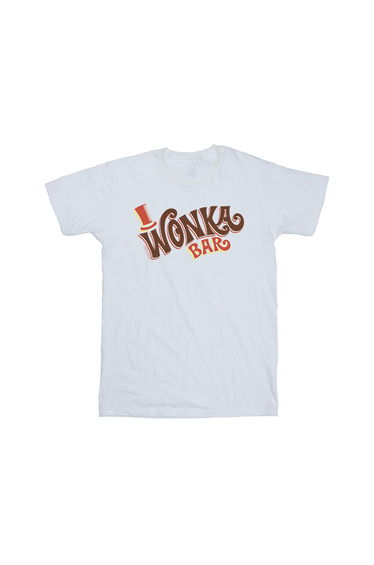 Willy Wonka Boys Bar Logo T-Shirt - White