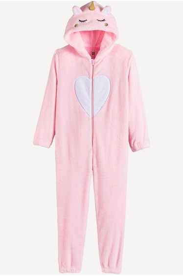 Fleece Hooded Unicorn Onesie