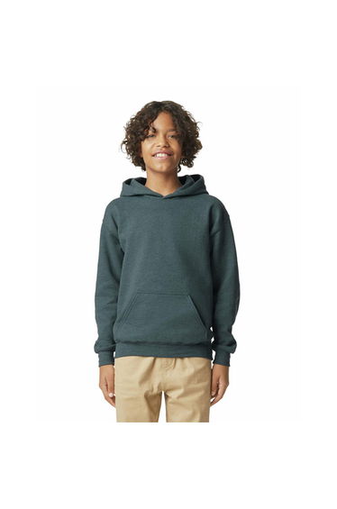 Gildan Childrens/Kids Fleece Midweight Hoodie - Dark Heather
