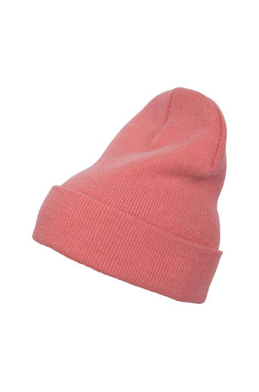 Yupoong Flexfit Unisex Heavyweight Long Beanie Winter Hat - Coral
