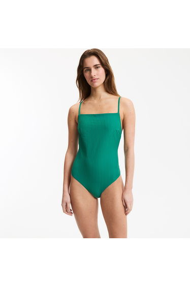 Helena Signature One-Piece Swimsuit in Flat Rib Knit
