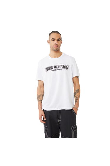 True Religion Mens Horseshoe Relaxed Fit T-Shirt - White